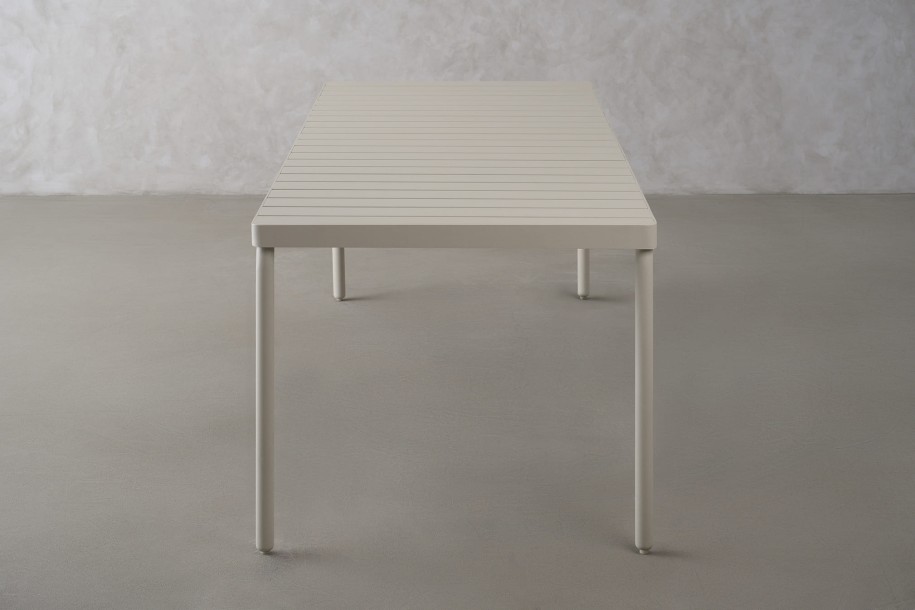 Taormina Light Outdoor Dining Table Haze Sandy 220cm