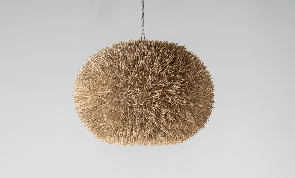 Rattan Lamp Shade Rambutan Medium