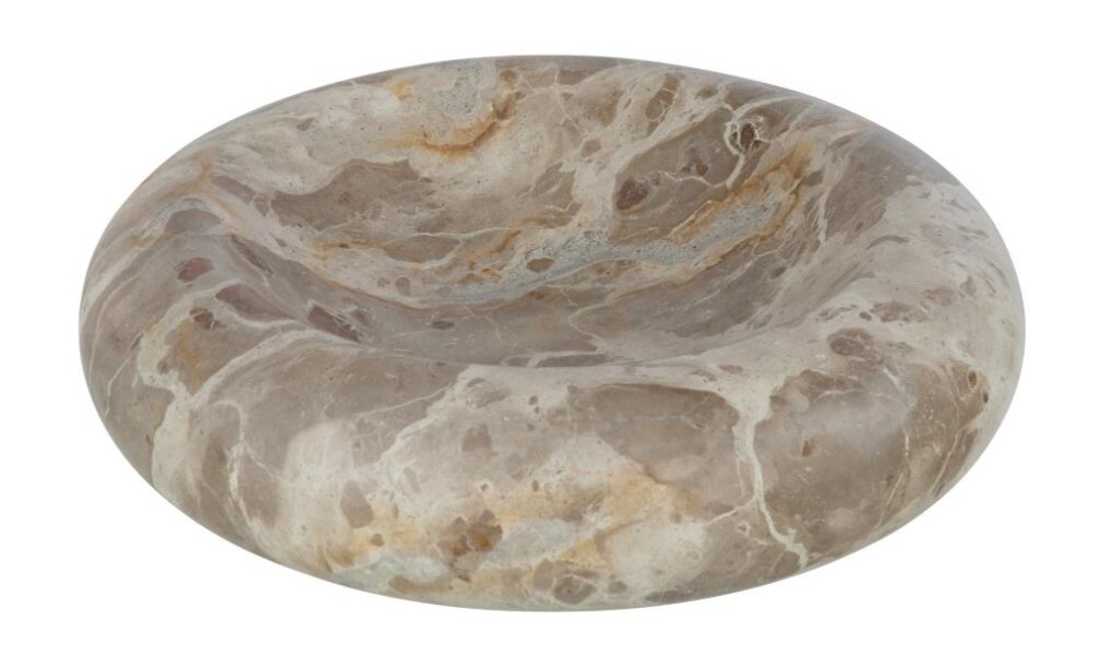 Bowl Round Low Beige Large (29x29x7cm)