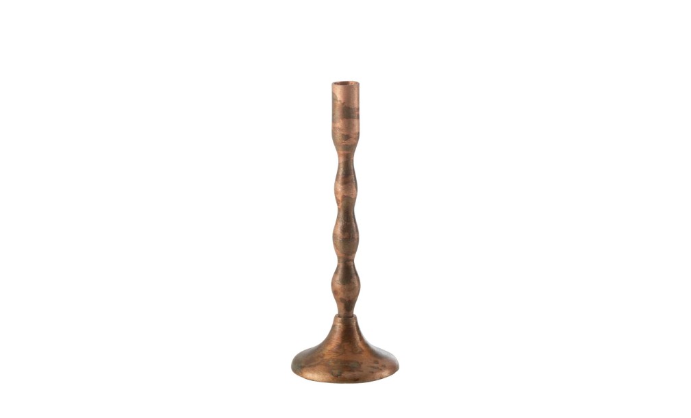 Candle Holder Sha Copper Small (10,5x10,5x27cm)