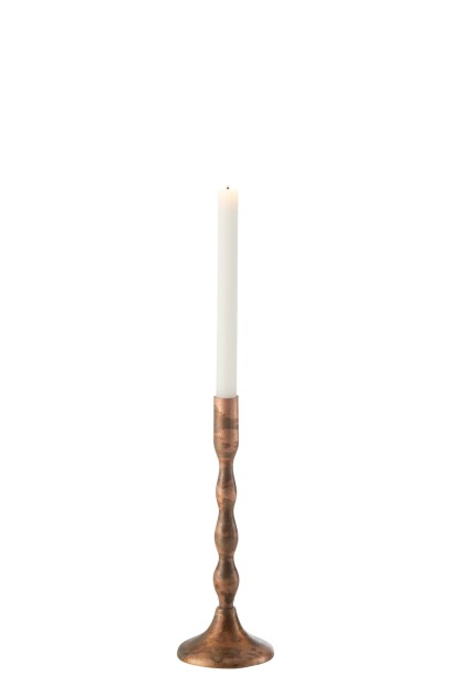 Candle Holder Sha Copper Small (10,5x10,5x27cm)