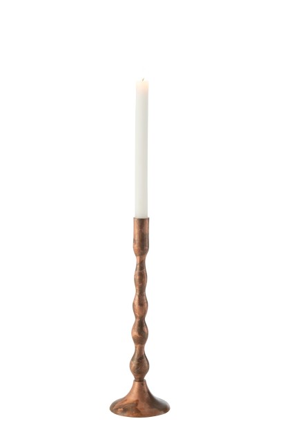 Candle Holder Sha Copper Medium (10,5x10,5x33cm)