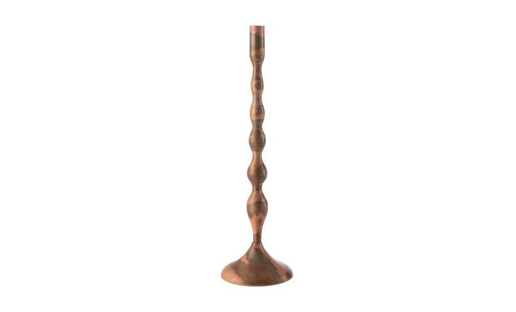 Candle Holder Sha Copper Large (13x13x41,5cm)
