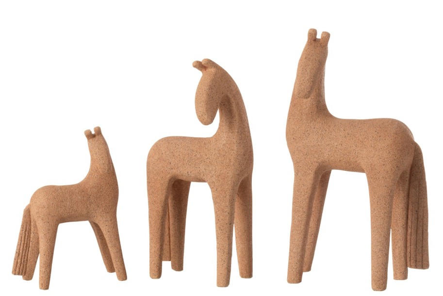 Horse Modern Terra Set Of 3