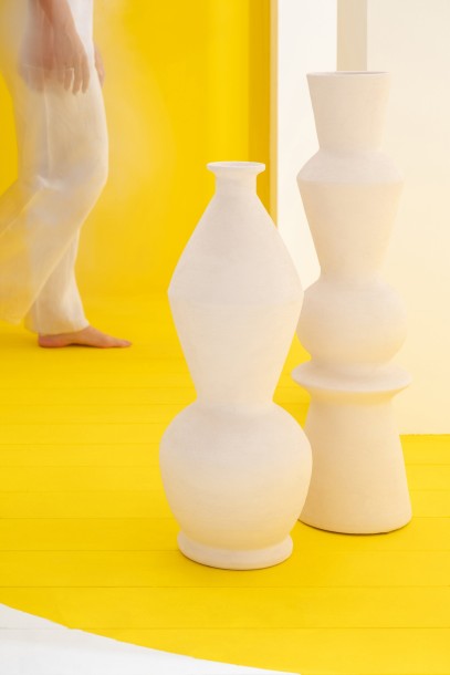 Vase Boris White (23X23X59Cm)