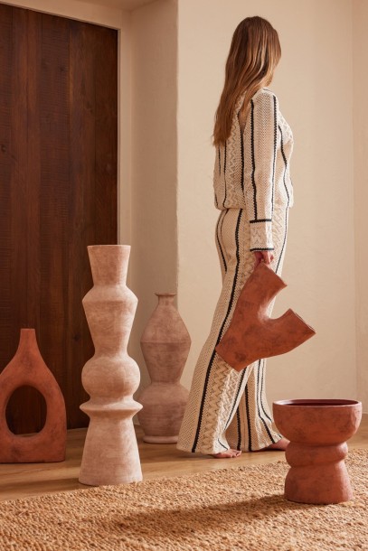 Vase Ona Rust Brown (31X11,5X34Cm)