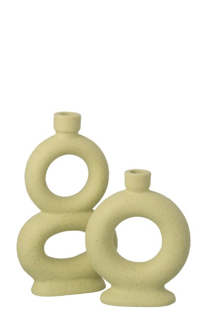 Soliflore Vase 2 Rings Mint Green L