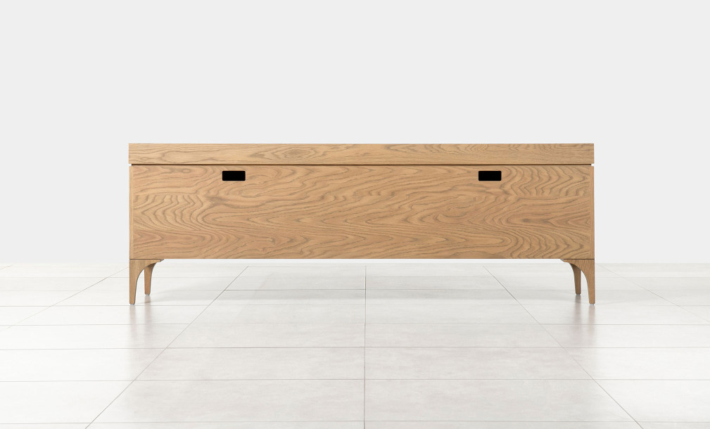 Bridge Low Media Console Cappuccino finish