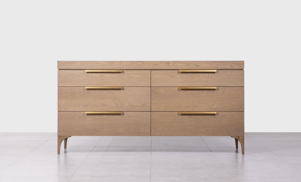 Bridge 6-Drawers Chest Cappuccino finish