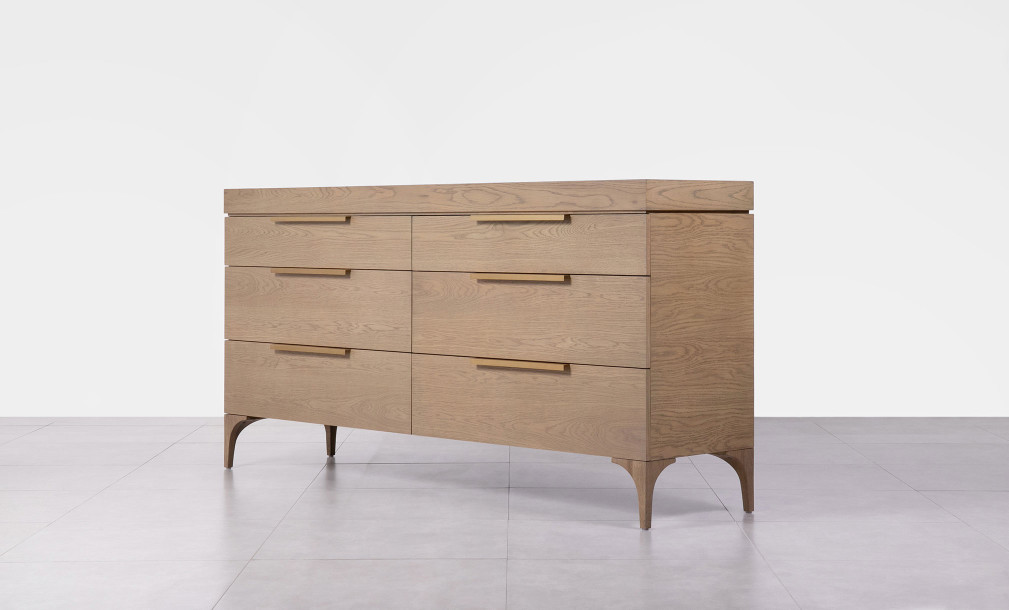 Bridge 6-Drawers Chest Cappuccino finish