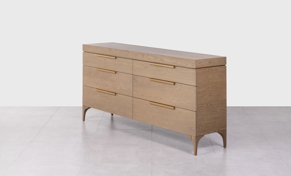 Bridge 6-Drawers Chest Cappuccino finish