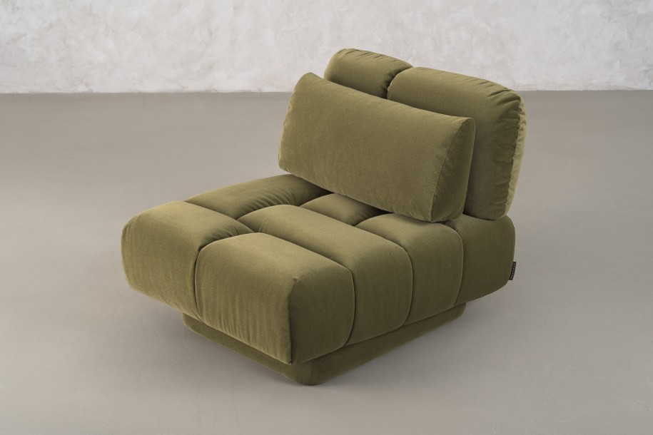 Bubble Armchair (fabric Moss)
