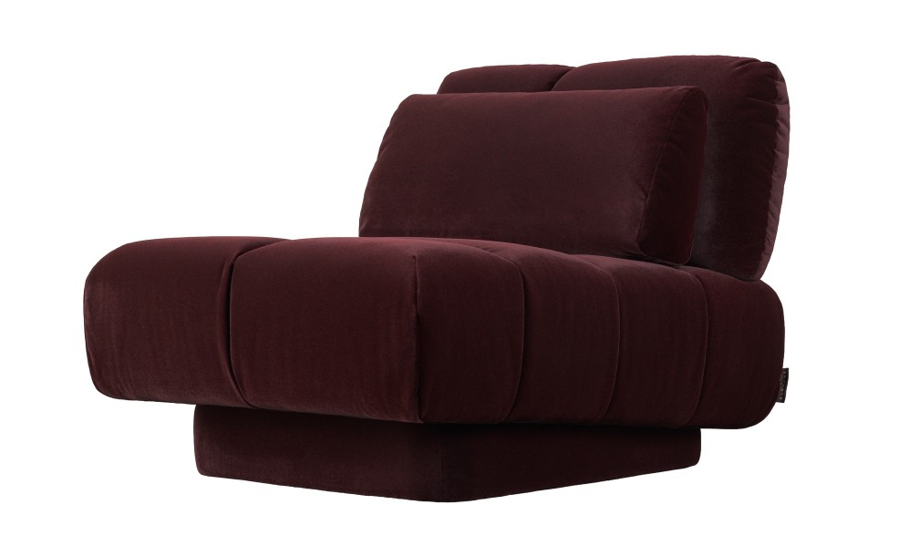 Bubble Armchair (fabric Maroon)