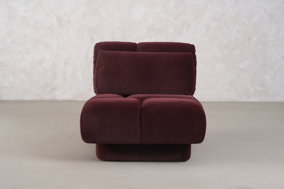 Bubble Armchair (fabric Maroon)