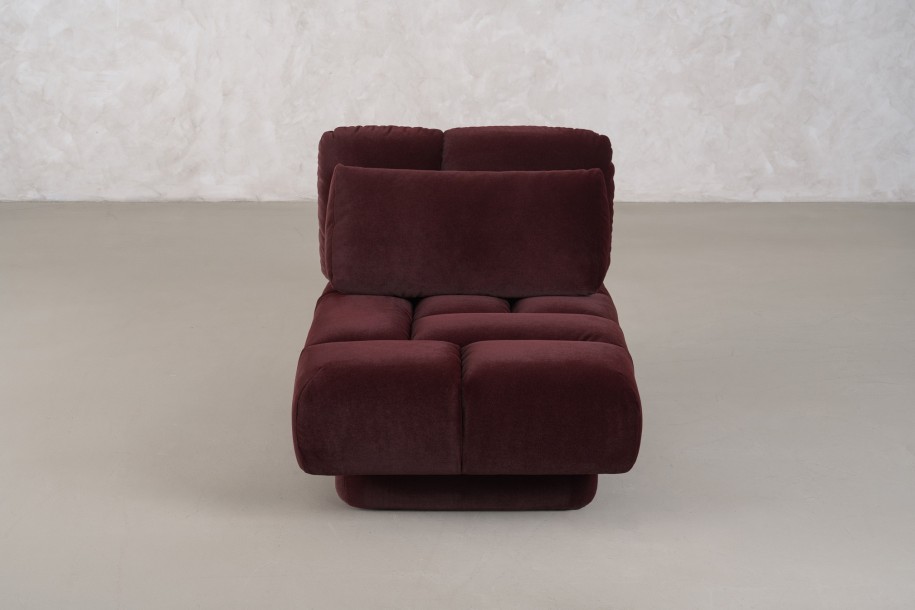Bubble Armchair (fabric Maroon)