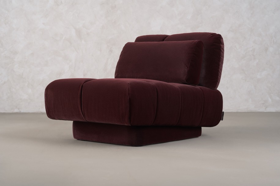 Bubble Armchair (fabric Maroon)