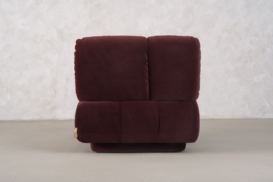 Bubble Armchair (fabric Maroon)
