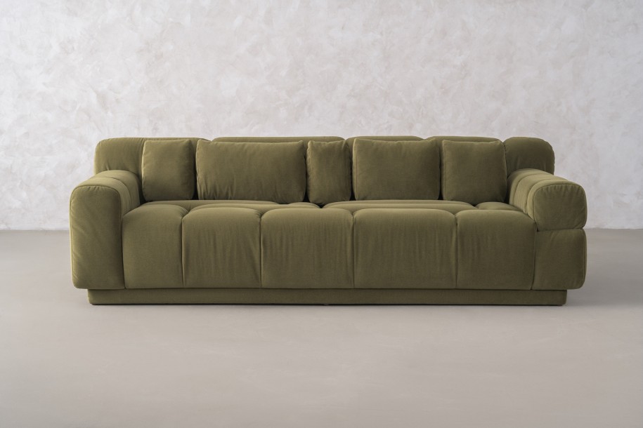 Bubble 3 Seater Sofa (fabric Moss)