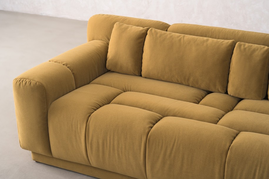 Bubble 3 Seater Sofa (fabric Amber)