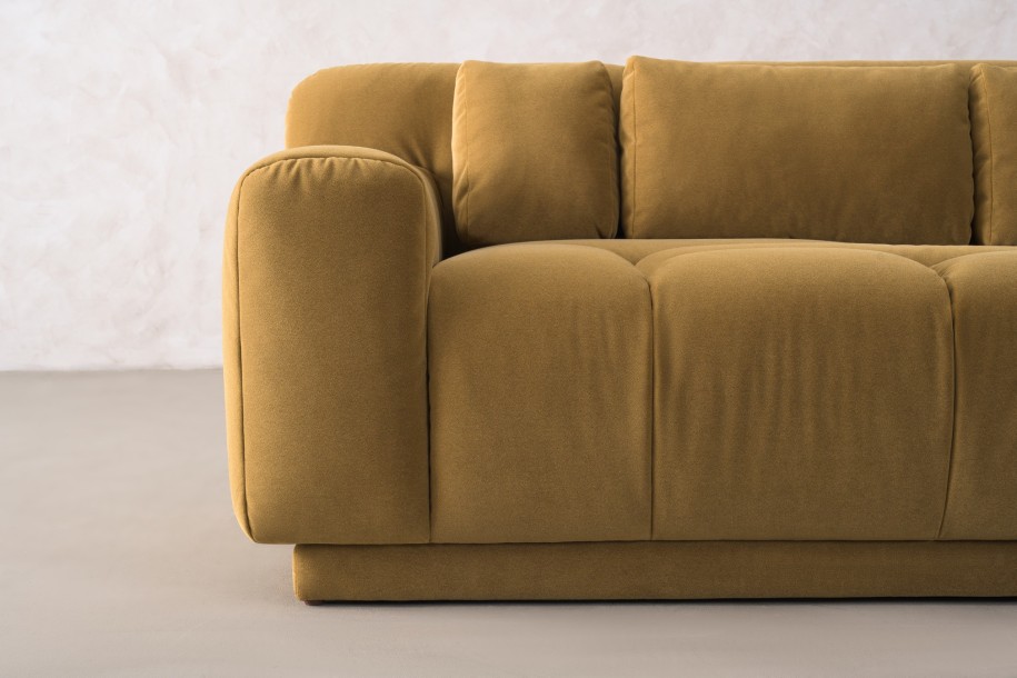 Bubble 3 Seater Sofa (fabric Amber)