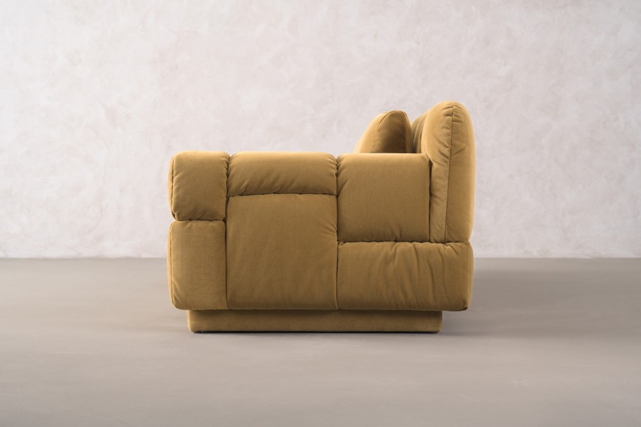 Bubble 3 Seater Sofa (fabric Amber)