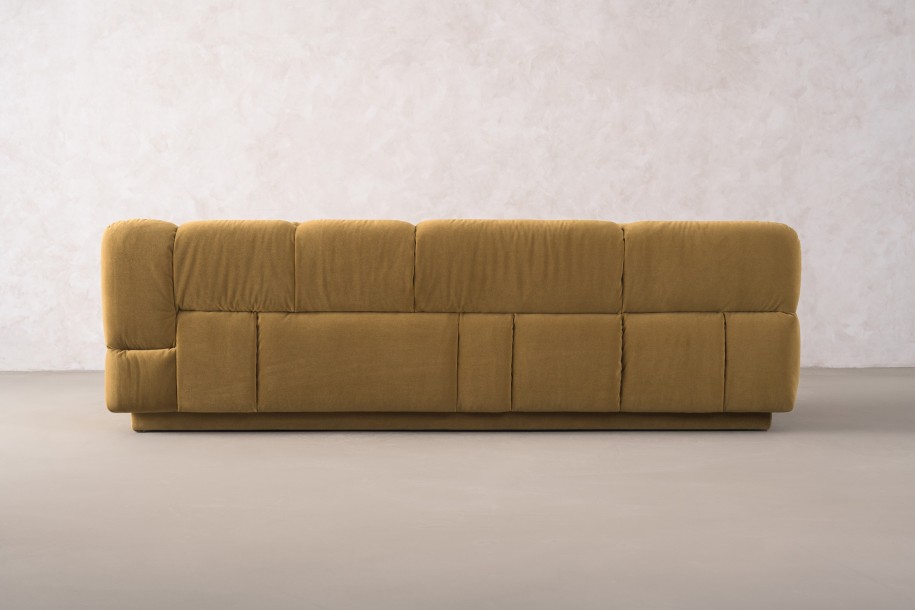 Bubble 3 Seater Sofa (fabric Amber)