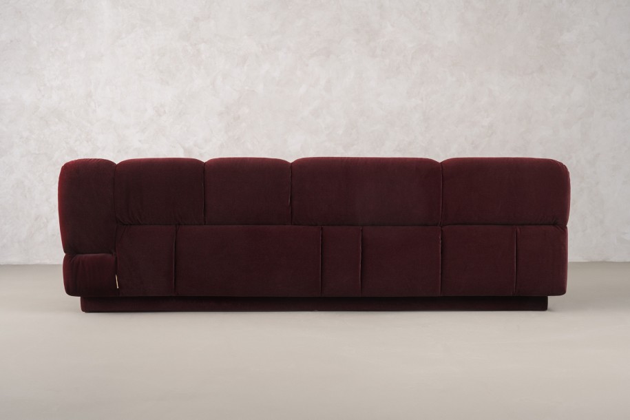 Bubble 3 Seater Sofa (fabric Maroon)