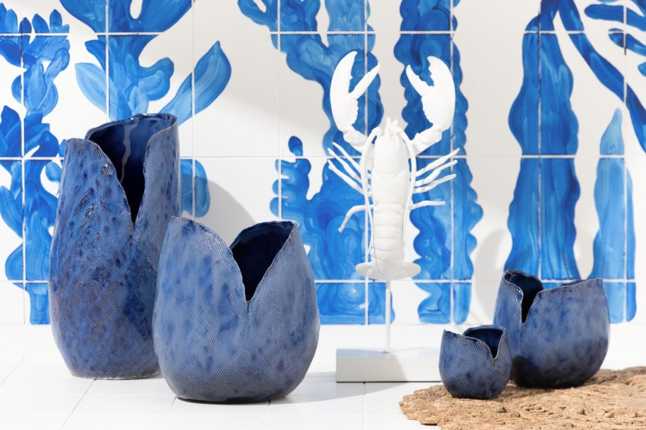 Vase Thibault Blue Medium (20X19X19,5Cm)