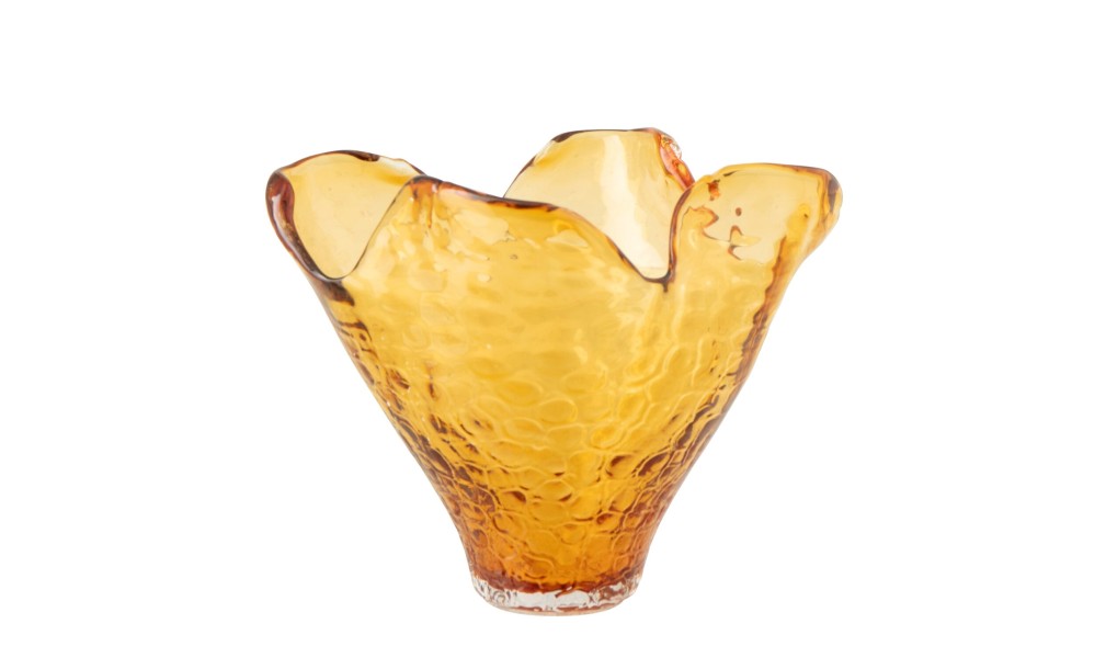 Vase Irregular Caramel Small (30X30X22Cm)