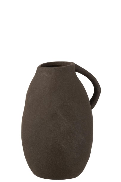 Jug Vase Ceramic Black (17x14x25cm)