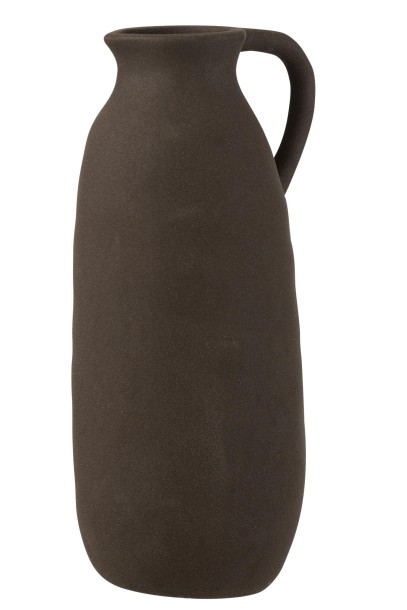 Jug Vase Ceramic Black  (15x13,5x36cm)