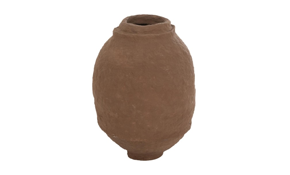 Vase Paper Mache Brown (42x42x59cm)