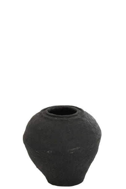 Vase Paper Mache Black (41x41x45,5cm)