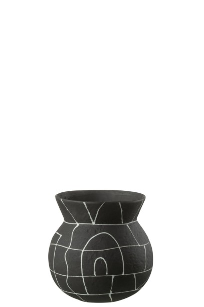 Vase Japan Black (18x18x18cm)
