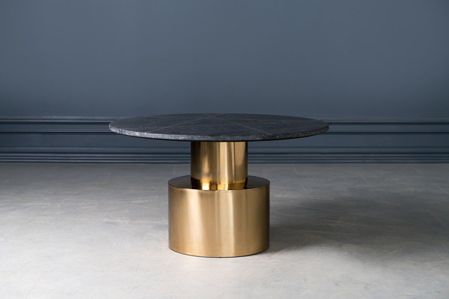Dark Cork Marble Top Coffee Table
