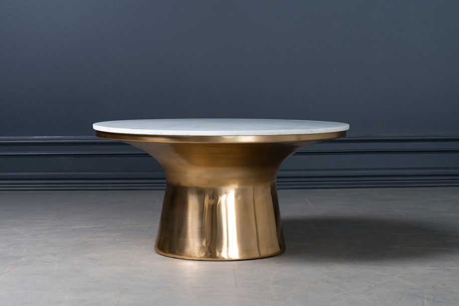 Cork Marble Top Coffee Table Large