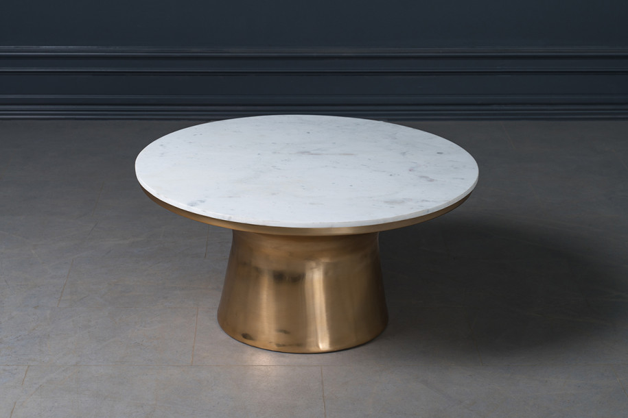 Cork Marble Top Coffee Table Large