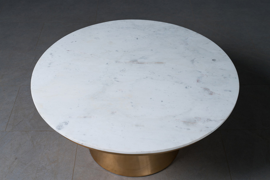 Cork Marble Top Coffee Table Large