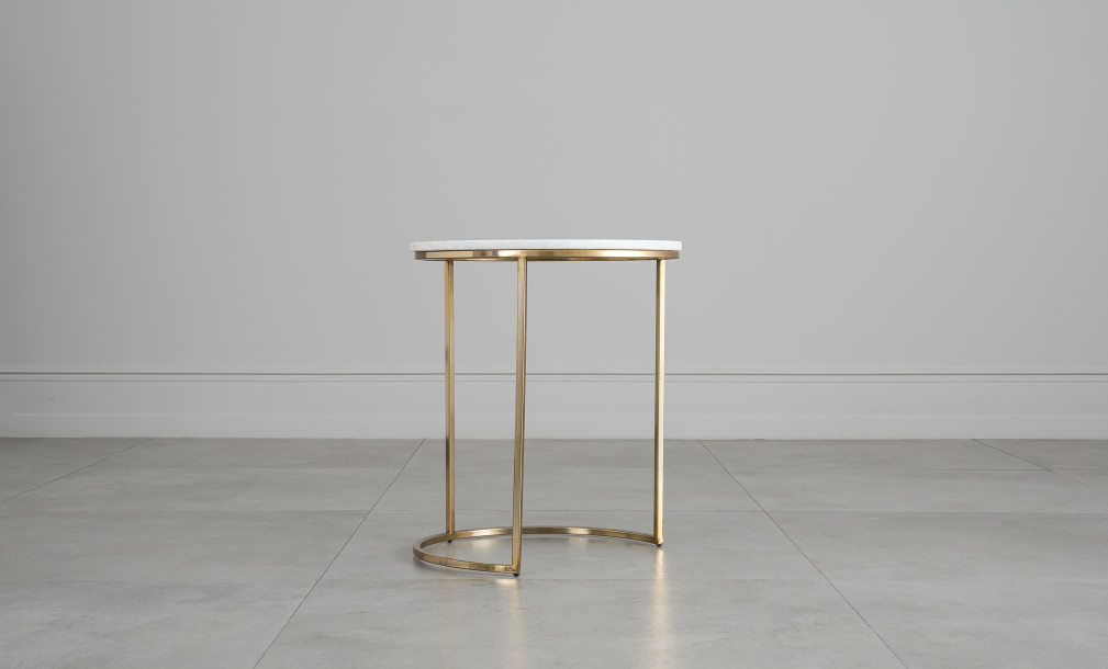 Soho Marble Top Side Tables Set of 2 Pieces