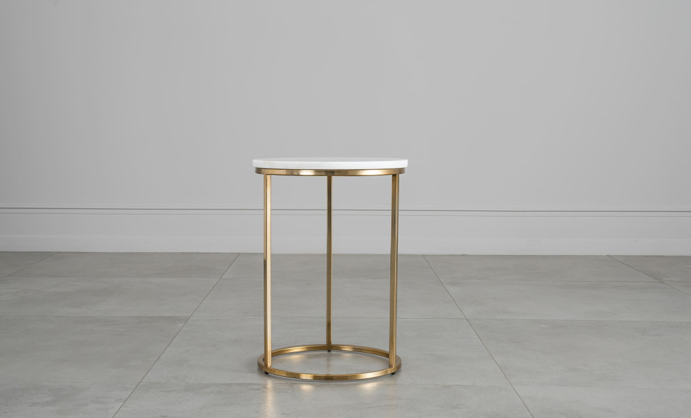 Soho Marble Top Side Tables Set of 2 Pieces