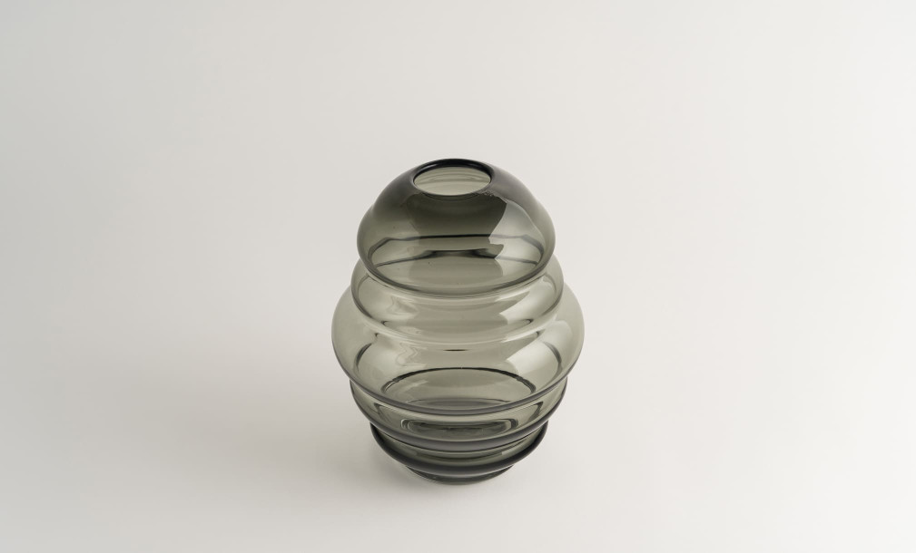 Schorl green Vase H27 cm