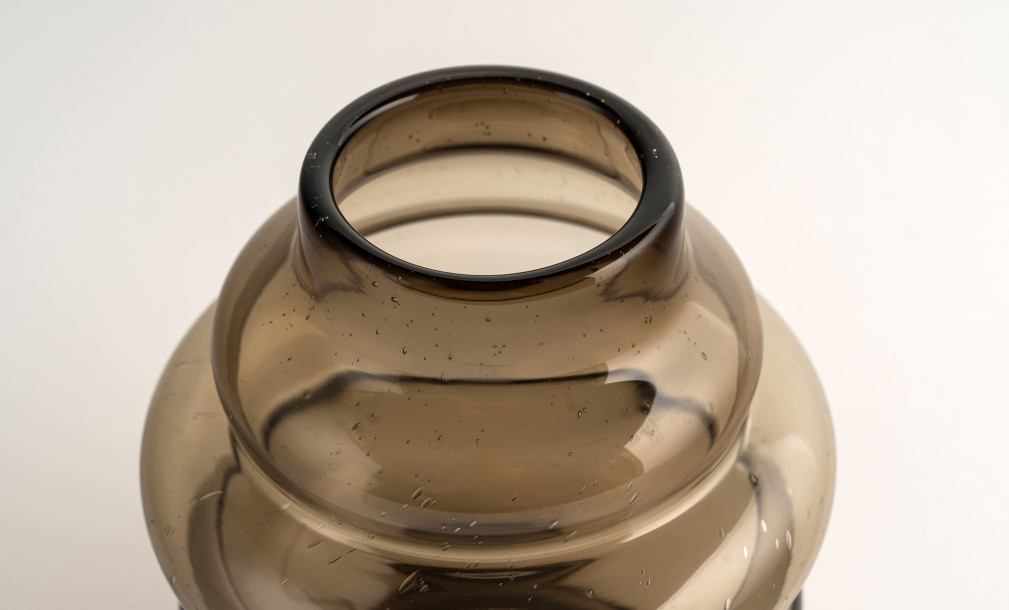 Schorl brown Vase H20 cm