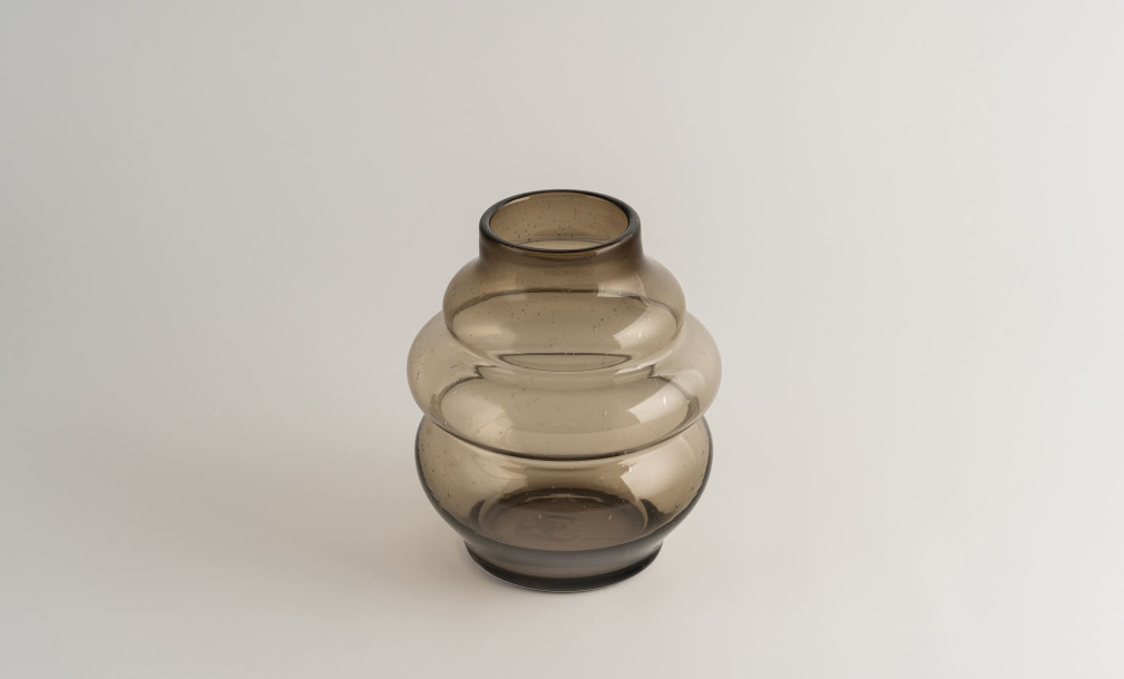 Schorl brown Vase H23,5 cm
