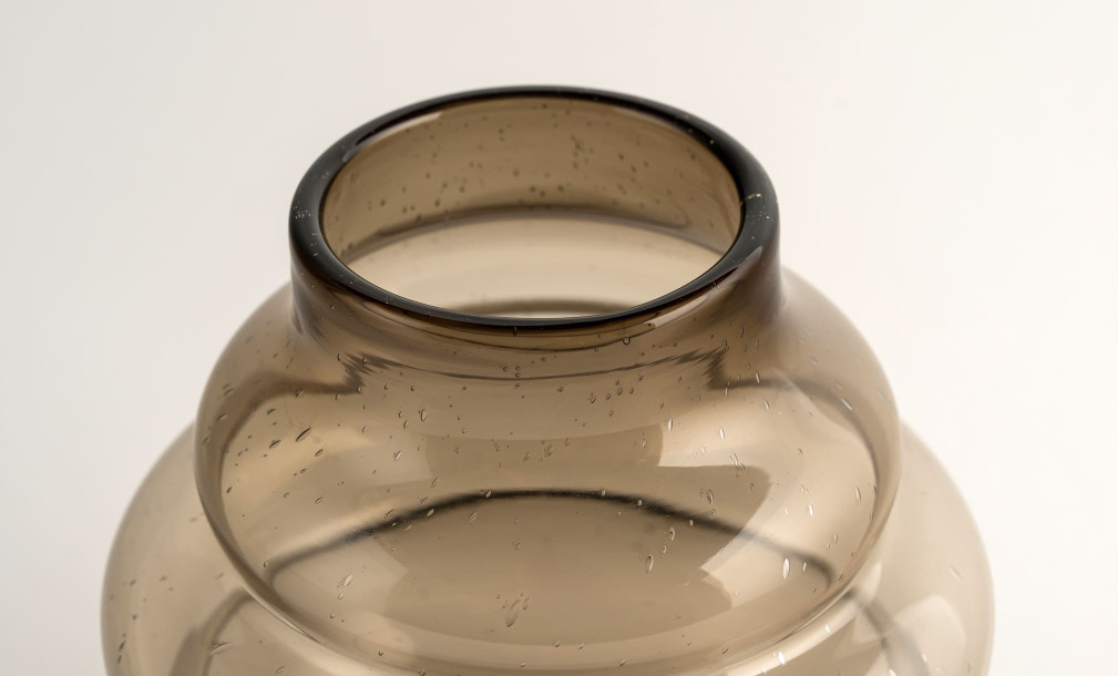 Schorl brown Vase H23,5 cm