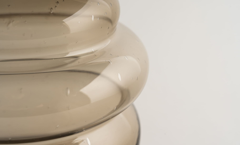 Schorl brown Vase H23,5 cm