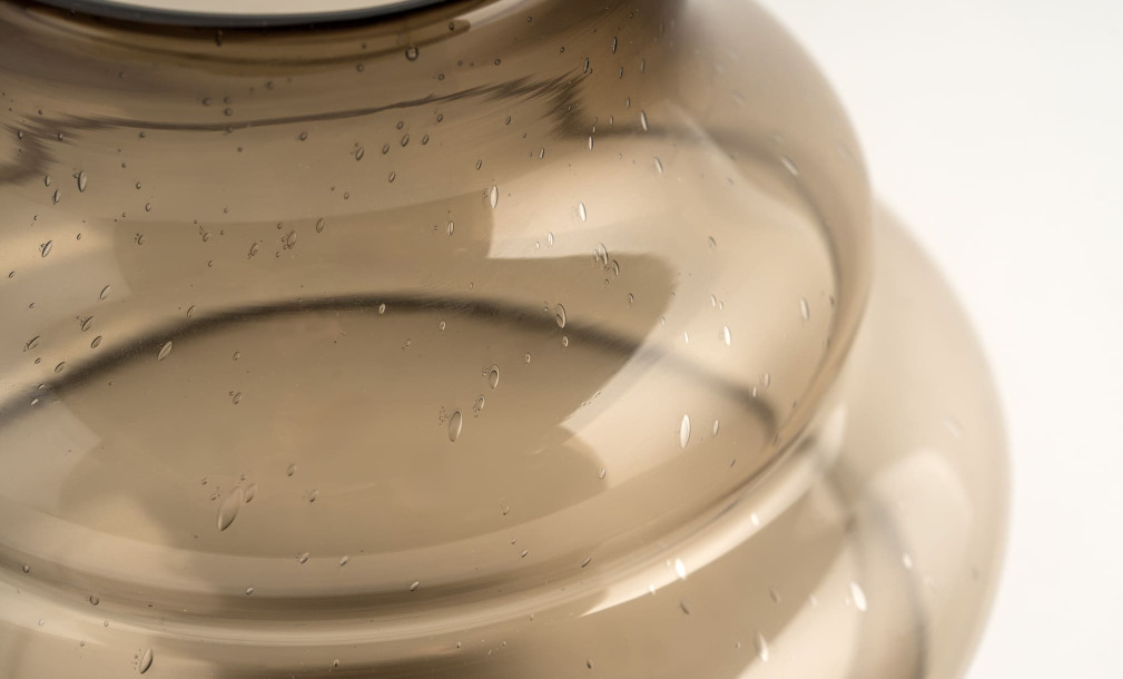 Schorl brown Vase H23,5 cm