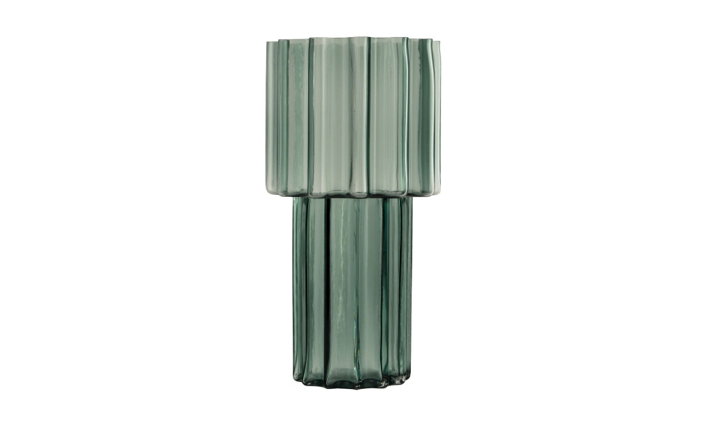 Crystal green Vase H35 cm