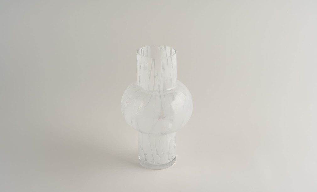 Zircone frost Vase H25 cm