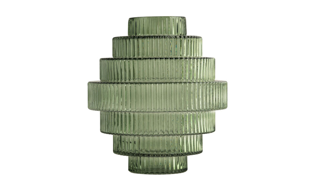 Opus Green Vase H24,5 cm