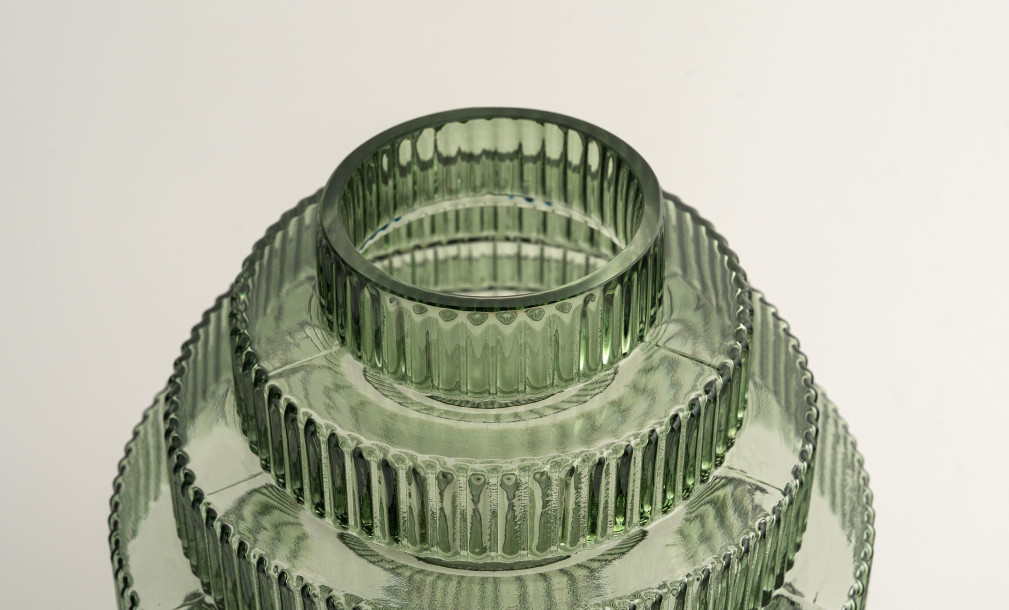 Opus Green Vase H24,5 cm
